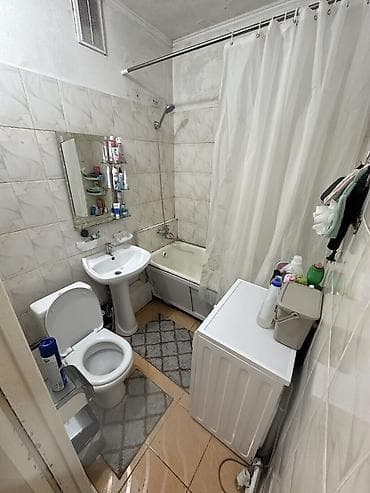 Батирлер: 1 бөлмө, 34 м², Аламедин-1 мкр 105-серия, 2 кабат, Евро оңдоо — 7