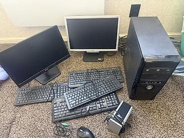 Комплект офисной мебели, Пластик, цвет - Черный