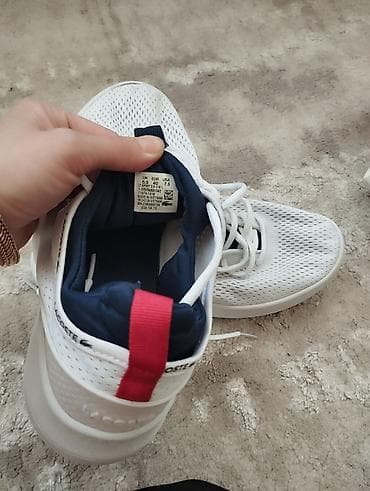 lacoste кеды: Кроссовки Lacoste (модель T-Spin?) белые, мужские. - Размер: EU 40 — 2