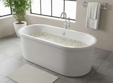 аквариум круглый: Ванна, Овальная, Материал: Сталь, Размер: 1700 x 70 см — 1