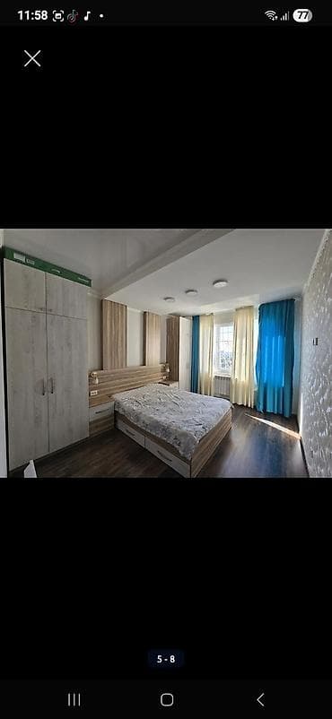 продаю квартиру 7мкр: 3 комнаты, Собственник, С мебелью полностью — 5