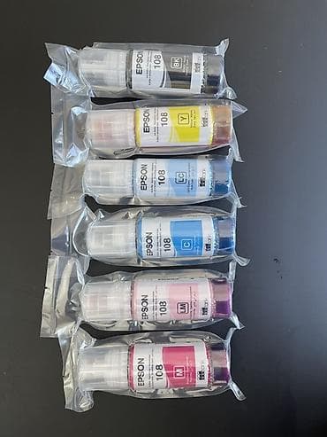 скупка картриджей: Чернила Epson 108 в бутылочках для принтеров с системой подачи чернил — 1