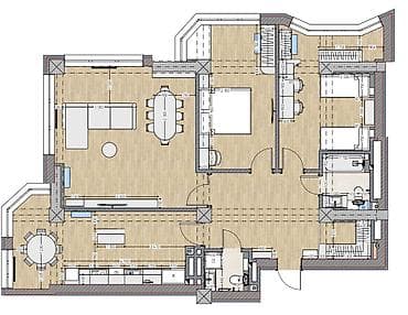 Коммерческая недвижимость: 3 комнаты, 117 м², Элитка, 6 этаж, Дизайнерский ремонт — 2