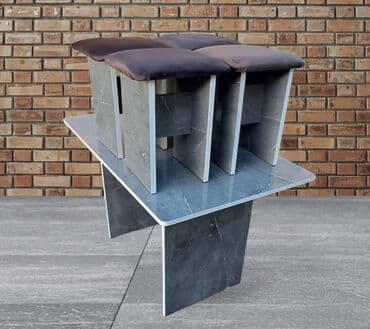 кухонные столы и стулья в бишкеке: Кухонный стол и стул, Новый, Самовывоз, Платная доставка — 3