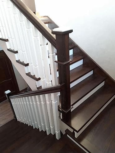 Оңдоп-түзөө жана курулуш: Темир тепкич Жеке менчик үй үчүн, Акысыз ченөө, Тепкичтин формасы: Көп марштуу — 10