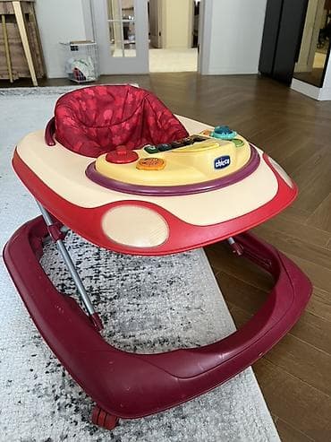 ходунки чико: Ходунки Chicco с музыкальной игровой панелью - Цвет: бордово-красный — 1