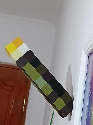 лампа для тикток: Продаю пиксельную светодиоднуя лампу-«факел» из игры Minecraft — 2