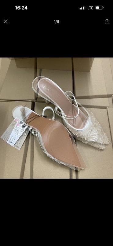 Женская обувь: Туфли, 37, 38, Zara, Новый, цвет - Белый — 3