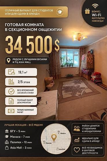 Продажа квартир: Студия, 22 м², Гостиничный тип, 2 этаж, Евроремонт — 1