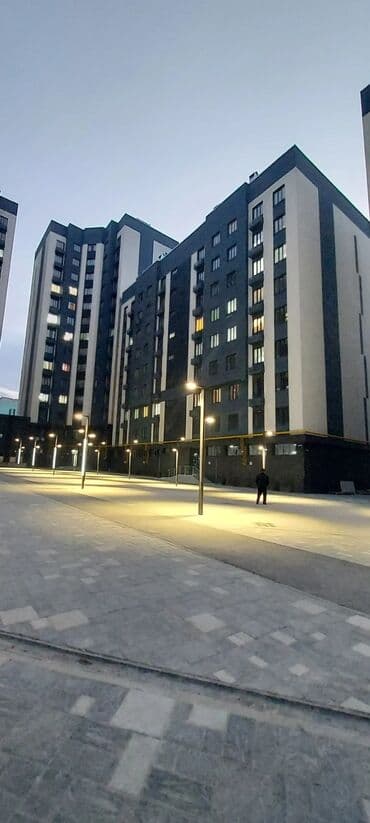 квартира 2 комната жибек жолу: 2 бөлмө, 57 м², Элитка, 2 кабат, ПСО (өзү оңдоп түзөтүп бүтүү үчүн) — 3