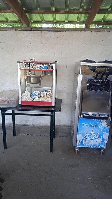 Аппараты для фастфуда: попкорн и мягкое мороженое - Машина для at lalafo.kg Аппараты для фастфуда: попкорн и мягкое мороженое - Машина для