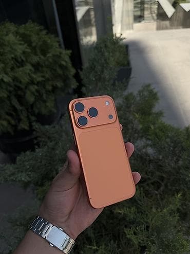 aphone 7: IPhone 17 Pro, Б/у, 256 ГБ, Оранжевый, 100 % — 1