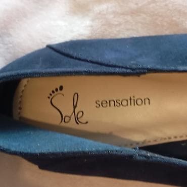 Мокасины и лоферы: Балетки/лоферы 42 размера женские Sole Sensation - Цвет: тёмно‑синий — 7