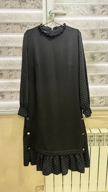 осеннее платье большого размера: Платье размер 50-52 цена-400 сом — 1