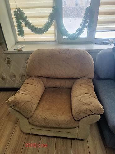 одиночный диван: Прямой диван, Двухместный — 3