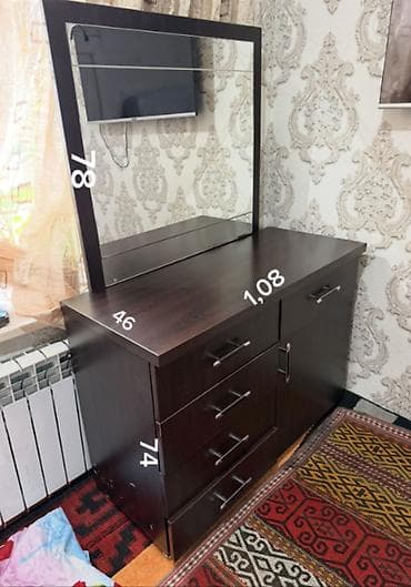 Балдар эмереги: Уктоочу бөлмө гарнитуру, Колдонулган, Эки кишилик керебет, Металл, түсү - Күрөң — 1