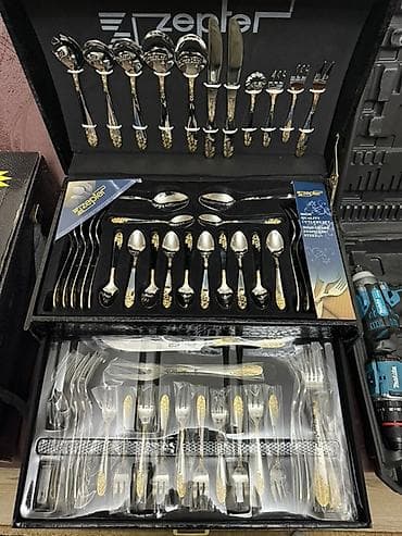 zepter набор ножей цена: Набор столовых приборов Zepter в подарочном чемодане с кодовыми — 4