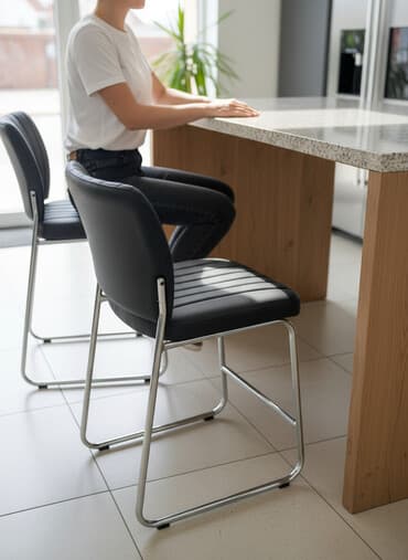 кожаные кресла для дома: Табуретка, Не раскладной — 1