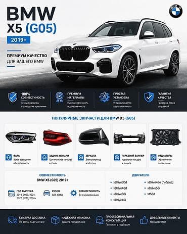 бмв х5 ф15: Запчасти и аксессуары для BMW X5 (G05) 2019+ Премиум‑качество и — 1