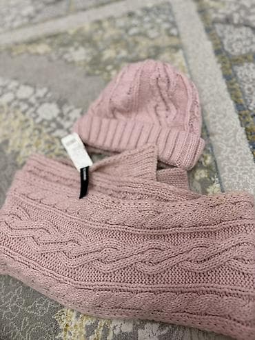 снуд: Шапка, Акрил, Зима, Крупная вязка — 1