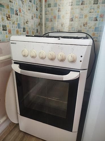 beko газ плита: Beko, Газовая, Механическое, Напольная, Б/у — 2