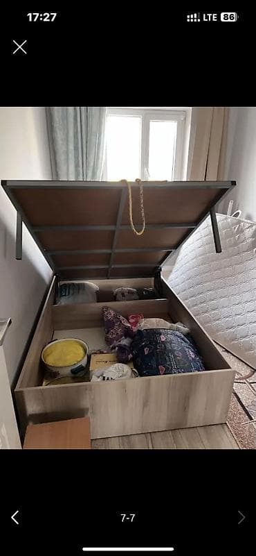 Эмерек: Односпальная кровать с изготовьем, корпус в оттенке дуб/светлое — 6