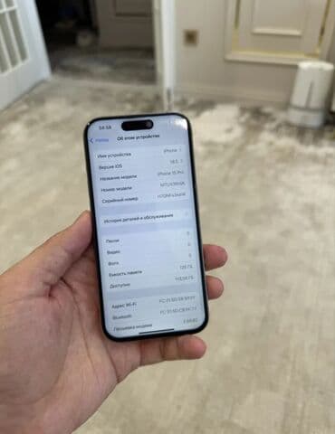 айфон 9 бу бишкек: IPhone 15 Pro, Колдонулган, 128 ГБ, Natural Titanium, Кабель, 87 % — 5