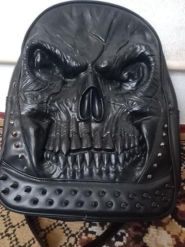 Аксессуары: Рюкзак с 3D‑рельефом «череп» - Материал: искусственная кожа — 1