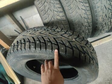 шины нексия: Шины 225 / 65 / R 17, Зимняя шипованная, Б/у, Легковые, Корея, Nexen — 1