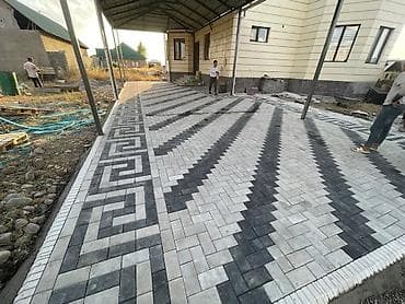 подушка на шею: Брусчатка/тротуарная плитка “кирпичик” с укладкой под ключ - Тип — 1