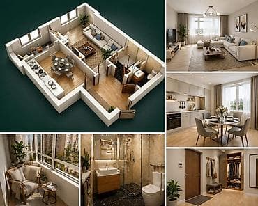 без ан: Построен, Элитка, 1 комната, 44 м² — 6
