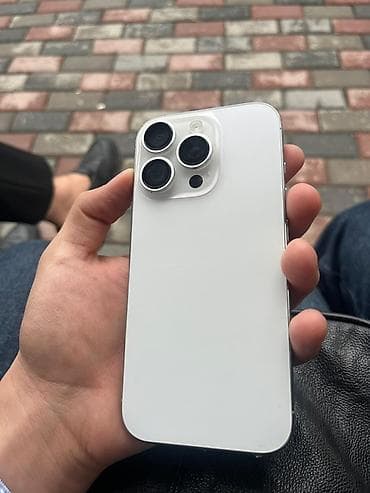 iphone 17 чехол: IPhone 16 Pro, Б/у, 256 ГБ, Белый, Защитное стекло, Чехол, Кабель, 99 % — 1