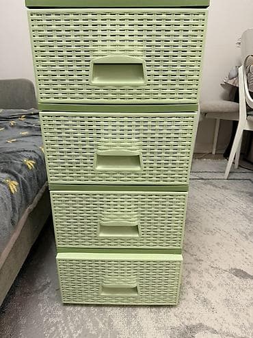 Офис эмереги: Кийим үчүн комод, Күзгүсүз, Желим, түсү - Жашыл — 1