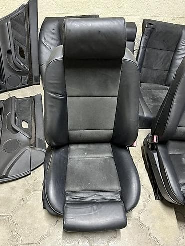 Сиденья: Комплект сидений, Кожа, BMW 2001 г., Б/у, Оригинал, Япония — 2