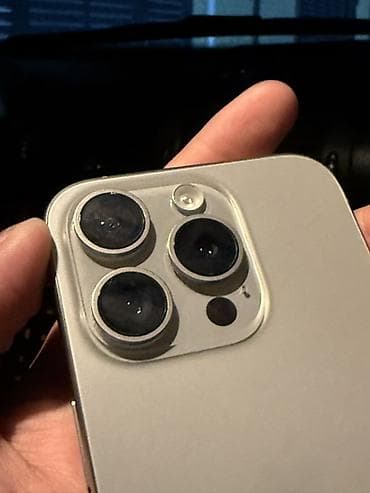 google fold: IPhone 15 Pro, Б/у, 128 ГБ, Natural Titanium, Зарядное устройство, 79 % — 3