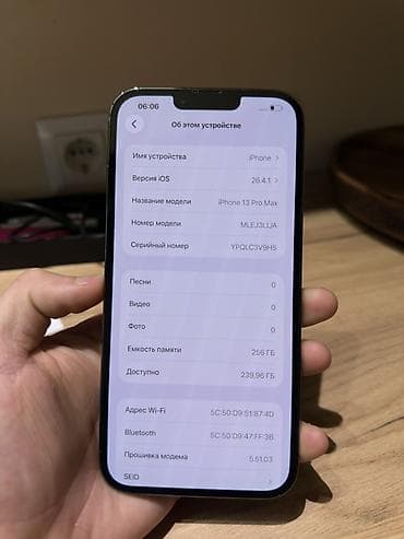 IPhone 13 Pro Max, 256 ГБ, 100 %