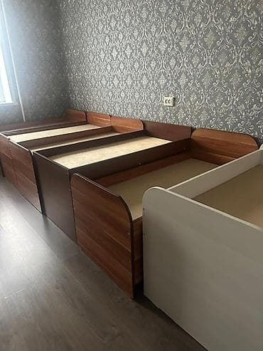 Керебеттер: Детские кроватки для сада/группы (модульные, без матрасов) - — 3