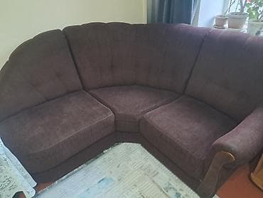Комплект мягкой мебели, цвет - Коричневый
