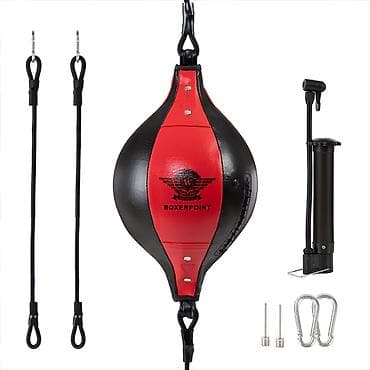 Спорт и хобби: Двойная груша для бокса BOXERPOINT с креплениями и насосом - Тип — 1