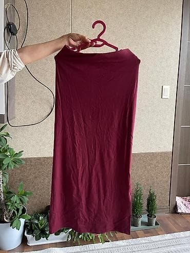 Юбки: Платье миди + джинсовая куртка (комплект) - Платье: миди длины — 9