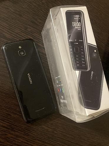 Nokia 8000 4G, Б/у, 2 ГБ, цвет - Черный, 2 SIM
