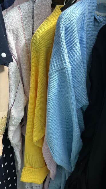 домашние халаты больших размеров: Муслиновые халаты Вафельные халаты Мужские/Женские/Детские 100%хлопок — 8