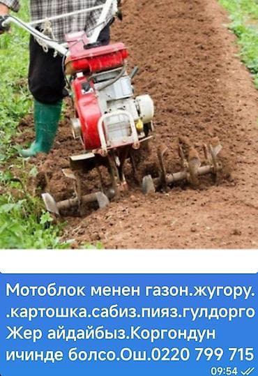 Услуги мотоблока для обработки приусадебных участков. - Культивация и