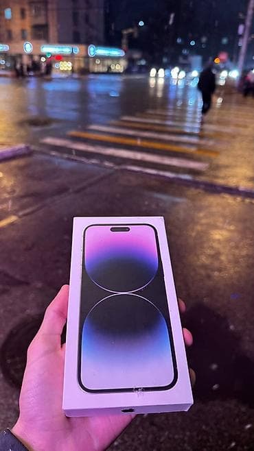 IPhone 14 Pro, Б/у, 256 ГБ, Deep Purple, Коробка, 84 %