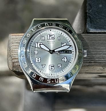 time try: Классические часы часы, Swatch, Швейцария, Оригинал, Мужские, Б/у — 1