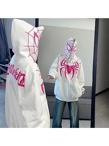 гусинный пух: Зипка,Толстовка с молнией и капюшоном в стиле супергероя - Цвет — 2