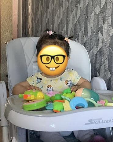 Стульчики для кормления: Стульчик для кормления, Б/у, Skillmax, Трансформер, цвет - Серый, Самовывоз — 1