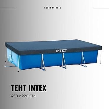 Бассейны: Каркасный прямоугольный бассейн Intex 28273 - Размеры: 450 × 220 × 84 — 3