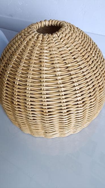 Плетеный абажур для подвесного светильника 1000 сом. размер : высота