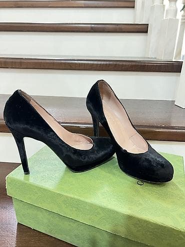 Другая женская обувь: Классические женские туфли-лодочки на высоком каблуке. - Цвет: черный — 2